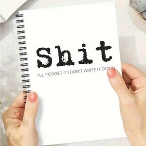 Spiral Notebook with Humorous Cover - ‘Sh!t I’LL FORGET…’